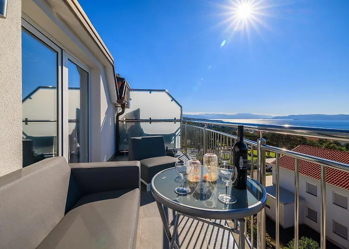 Lejlighed Helles Mit Atemberaubenden Meerblick Bis Zur Insel Krk Crikvenica